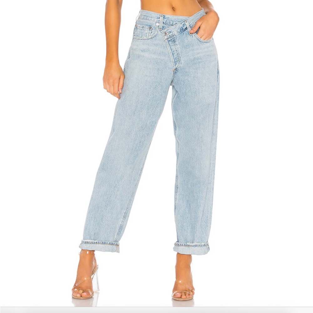 Agolde Criss Cross Upsized Jean in “Suburbia”